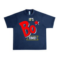 Navy it's bo time Urban Heavy Tee - PixelWave