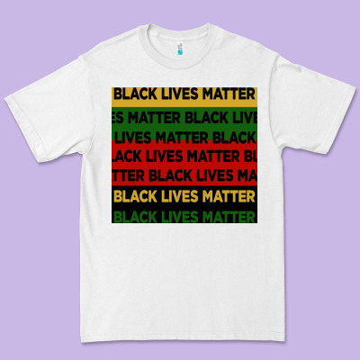 Black Lives Matter Seamless Pattern Premium Tee Designed By Bundleandbundleshop