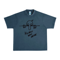 Midnight Navy Kilroy was here (on RedBubble) gift Urban Heavy Tee - PixelWave
