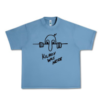 Pebble Blue Kilroy was here (on RedBubble) gift Urban Heavy Tee - PixelWave