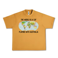 Peanut Butter the world is a cat playing with australia 2020 shirt Urban Heavy Tee - PixelWave