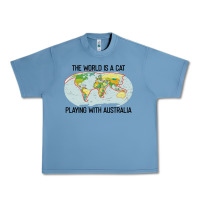Pebble Blue the world is a cat playing with australia 2020 shirt Urban Heavy Tee - PixelWave