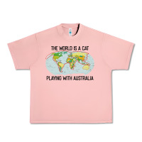Salmon the world is a cat playing with australia 2020 shirt Urban Heavy Tee - PixelWave