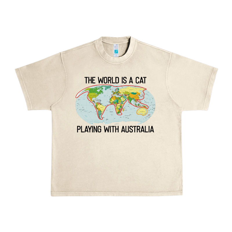 The World Is A Cat Playing With Australia 2020 Shirt Urban Heavy Tee by PixelWave | Teevron