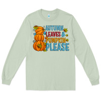 Matcha Autumn leaves and pumpkin please Long Sleeve Tee - Artiststas
