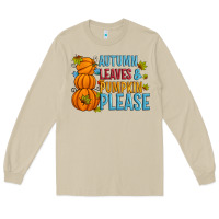 Mushroom Autumn leaves and pumpkin please Long Sleeve Tee - Artiststas