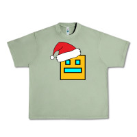 Oil Green Geometry Dash Urban Heavy Tee - PixelWave