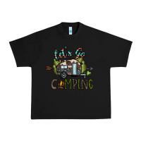 Black let's go camping Urban Heavy Tee - CowhideDigitalArt