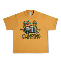 Peanut Butter let's go camping Urban Heavy Tee - CowhideDigitalArt