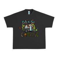 Pigment Black let's go camping Urban Heavy Tee - CowhideDigitalArt