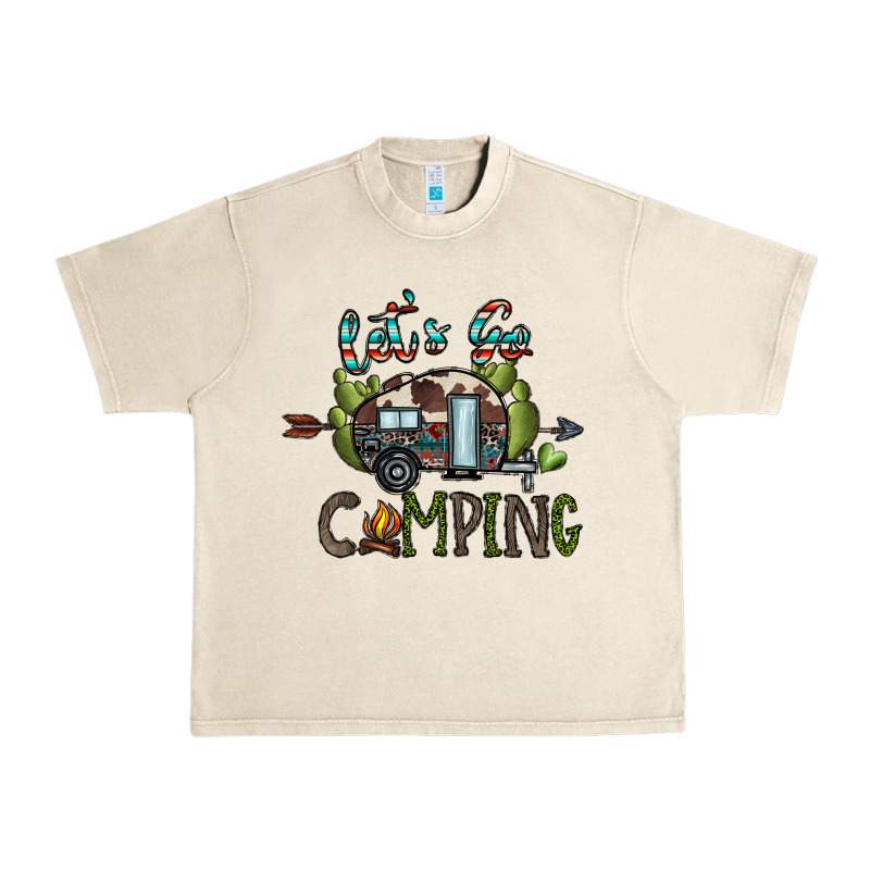Let's Go Camping Urban Heavy Tee by CowhideDigitalArt | Teevron