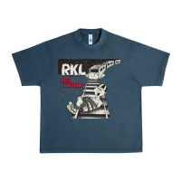 Midnight Navy RKL Keep Laughing Essential Urban Heavy Tee - PixelWave
