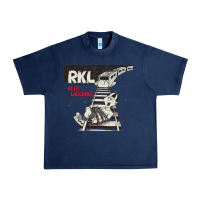 Navy RKL Keep Laughing Essential Urban Heavy Tee - PixelWave