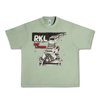 Oil Green RKL Keep Laughing Essential Urban Heavy Tee - PixelWave