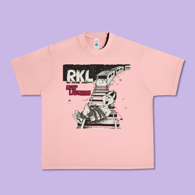 Rkl Keep Laughing Essential Urban Heavy Tee Designed By Pixelwave