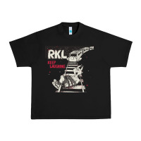 Black RKL Keep Laughing Essential Urban Heavy Tee - PixelWave