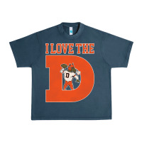 Midnight Navy i love the d broncos football quote Urban Heavy Tee - PixelWave