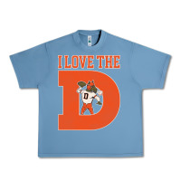 Pebble Blue i love the d broncos football quote Urban Heavy Tee - PixelWave