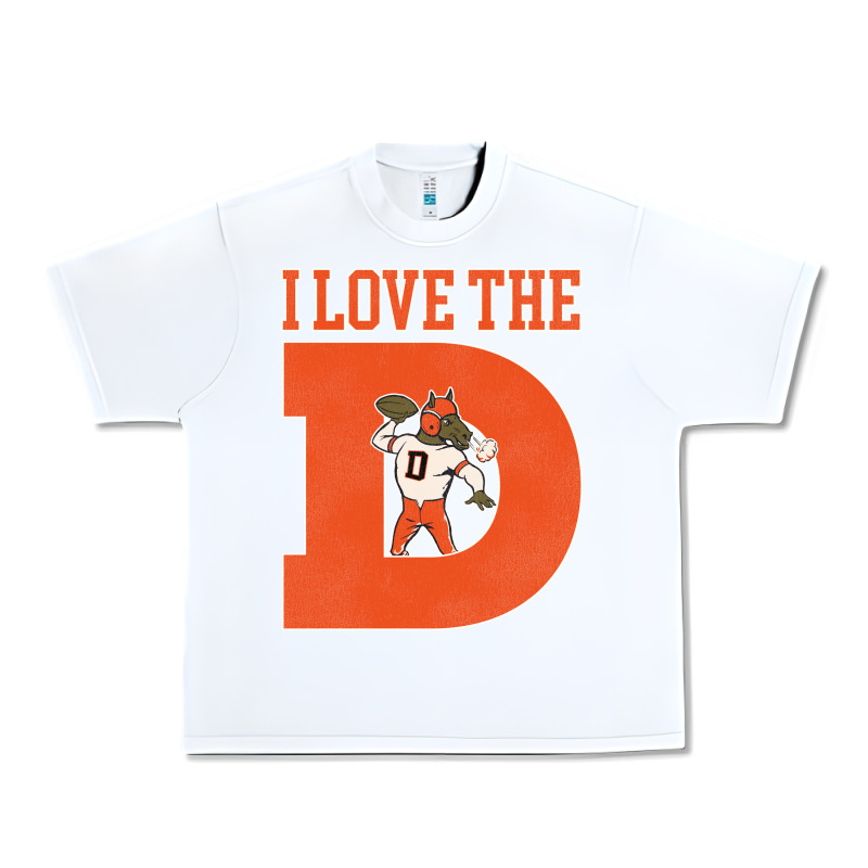 I Love The D Broncos Football Quote Urban Heavy Tee by PixelWave | Teevron