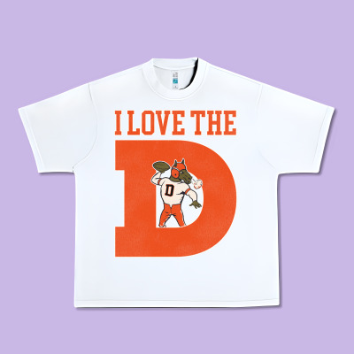 I Love The D Broncos Football Quote Urban Heavy Tee Designed By Pixelwave