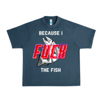 Midnight Navy because i fuck the fish Urban Heavy Tee - PixelWave