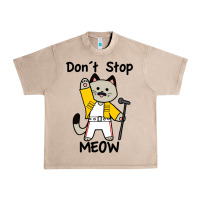 French Oak Don´t Stop Meow Urban Heavy Tee - PixelWave