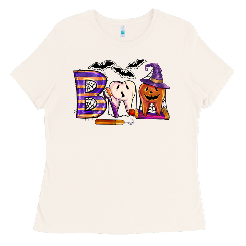 Dental Boo Halloween Ladies Tee by LillyAllenDesigns | Teevron