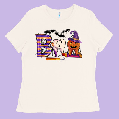 Dental Boo Halloween Ladies Tee Designed By Lillyallendesigns