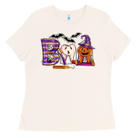 Bone dental boo halloween Ladies Tee - LillyAllenDesigns