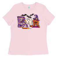 Bubblegum Pink dental boo halloween Ladies Tee - LillyAllenDesigns