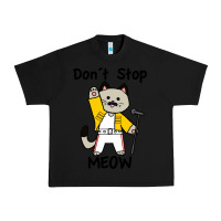 Black Don´t Stop Meow Urban Heavy Tee - PixelWave