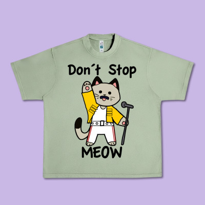 Don´t Stop Meow Urban Heavy Tee Designed By Pixelwave