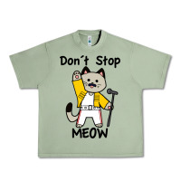 Oil Green Don´t Stop Meow Urban Heavy Tee - PixelWave