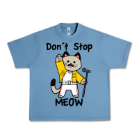 Pebble Blue Don´t Stop Meow Urban Heavy Tee - PixelWave