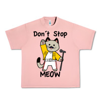 Salmon Don´t Stop Meow Urban Heavy Tee - PixelWave