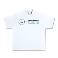 White mercedis f1 Urban Heavy Tee - PixelWave