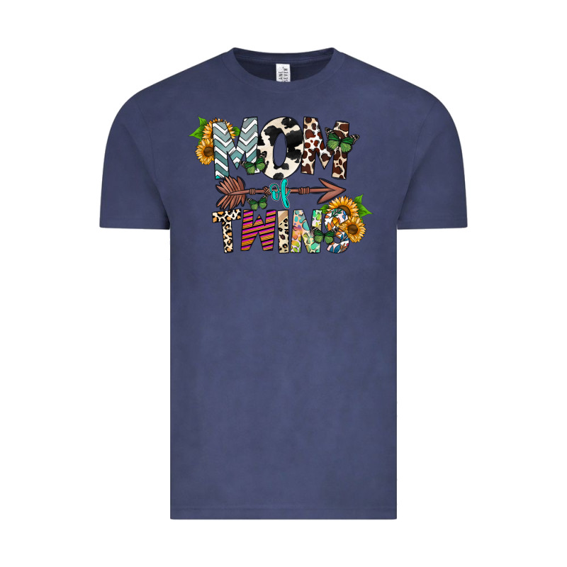 Mom Of Twins Vintage Tee by CowhideDigitalArt | Teevron