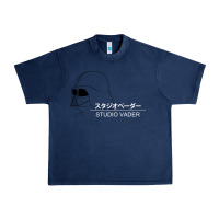 Navy studio vader   star Urban Heavy Tee - PixelWave