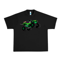 Black monster truck grave digger Urban Heavy Tee - PixelWave