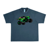 Midnight Navy monster truck grave digger Urban Heavy Tee - PixelWave