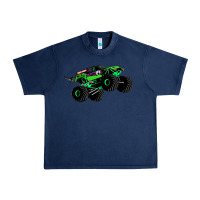 Navy monster truck grave digger Urban Heavy Tee - PixelWave