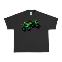 Pigment Black monster truck grave digger Urban Heavy Tee - PixelWave