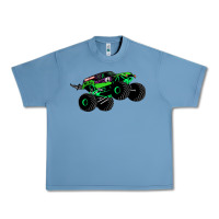 Pebble Blue monster truck grave digger Urban Heavy Tee - PixelWave