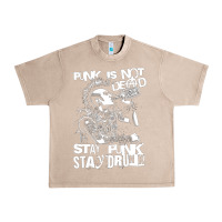French Oak Stay Punk Stay Drunk Urban Heavy Tee - PixelWave