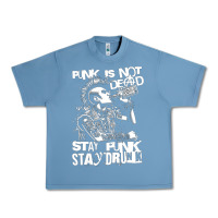Pebble Blue Stay Punk Stay Drunk Urban Heavy Tee - PixelWave