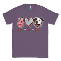 Lavender Peace Love Pitties Classic Tee - Jasminsmagicworld