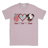 Lilac Peace Love Pitties Classic Tee - Jasminsmagicworld