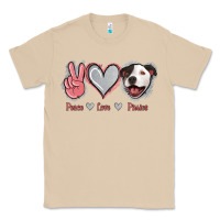 Mushroom Peace Love Pitties Classic Tee - Jasminsmagicworld