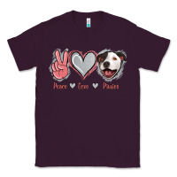 Plum Peace Love Pitties Classic Tee - Jasminsmagicworld