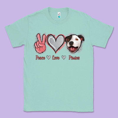 Peace Love Pitties Classic Tee Designed By Jasminsmagicworld